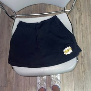 Recess Apparel black iowa skirt NEW AS